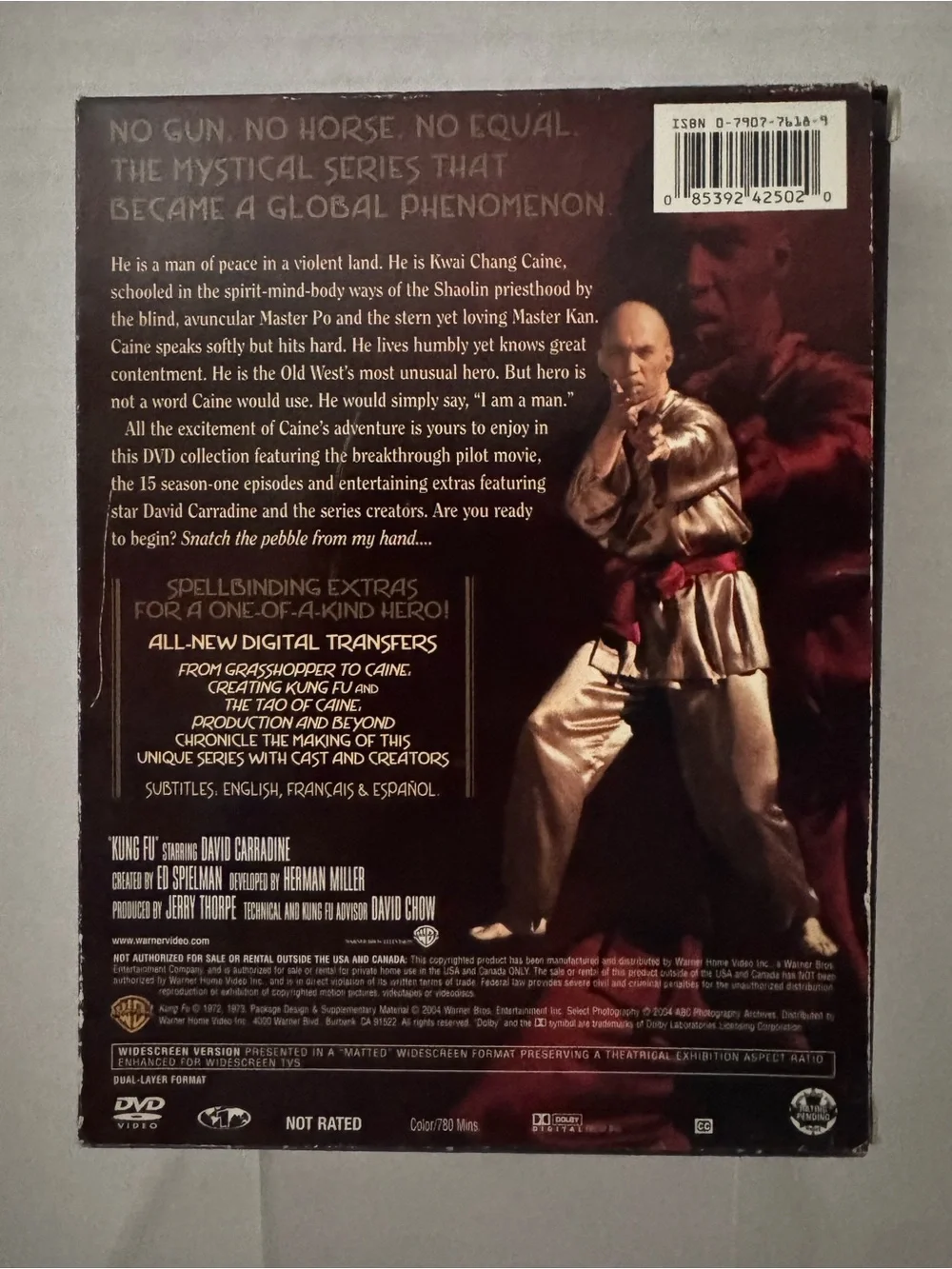 Kung Fu The Complete First Season- DVD 3 Disc Set David Carradine Keye Luke